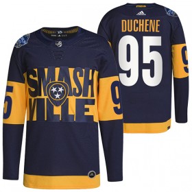 Nashville Predators Matt Duchene 95 Adidas 2022 Stadium Series Authentic Shirt - Mannen